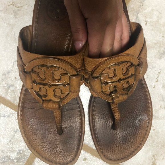 Tory Burch brown leather sandals size 8 - Picture 4 of 6